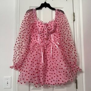 Dolls Kill Sugar Thrillz Heavenly Affair Babydoll Dress